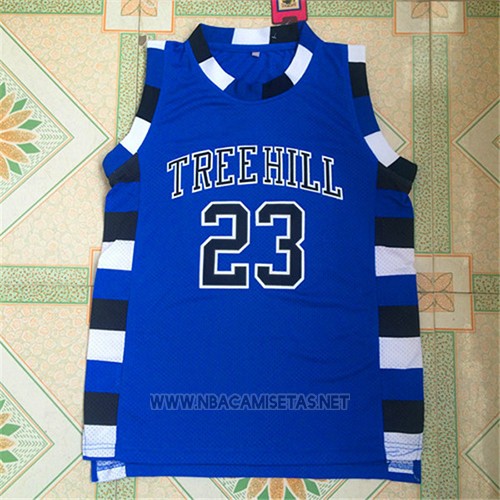 Camiseta Pelicula Tree Hill Nathan Scott NO 23 Azul